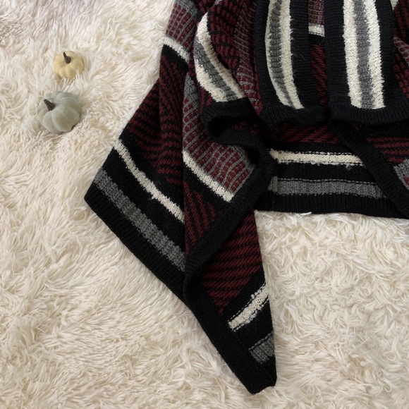 A.N.A Multicolored Striped Sleeveless Open Front Knit Cardigan XS - Picture 4 of 9